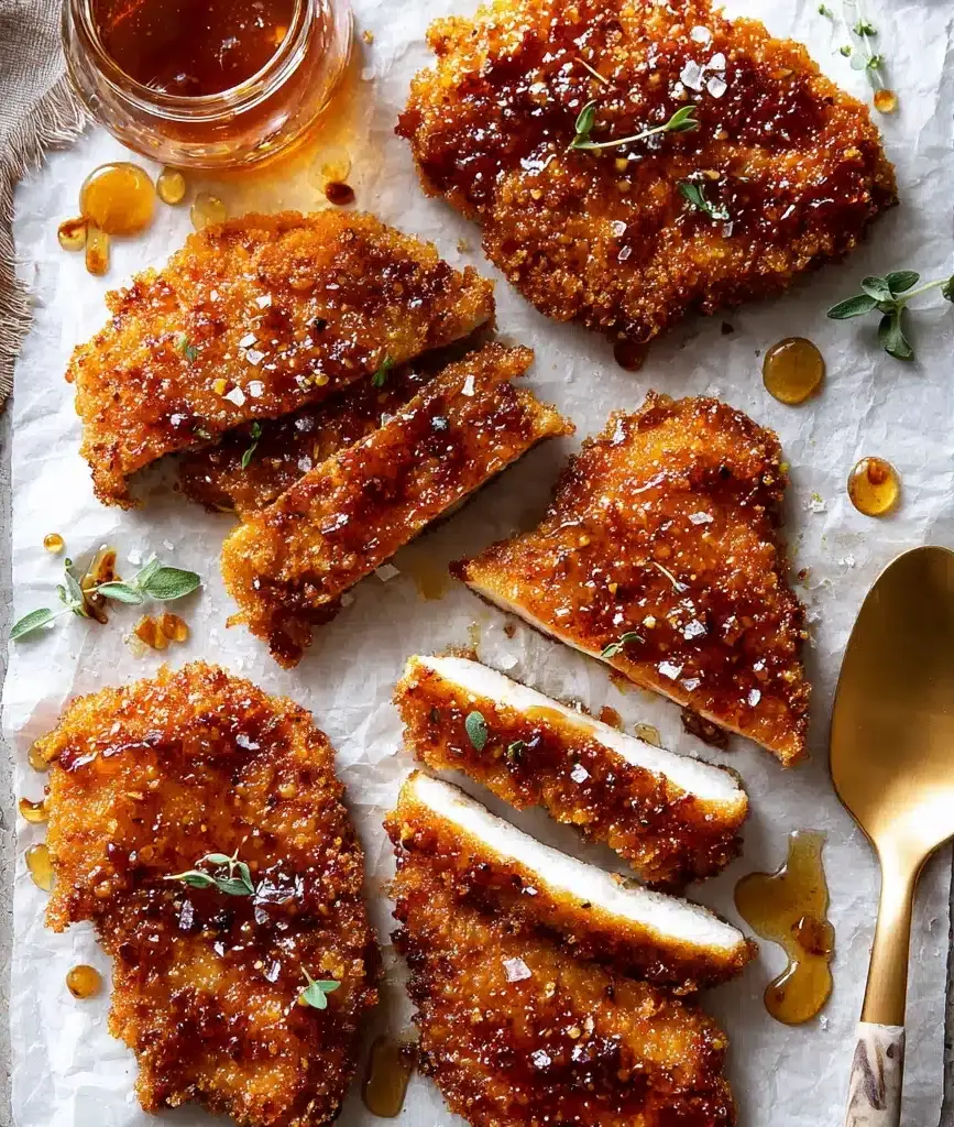 Baked Crunchy Hot Honey Chicken RecipeIngredients Recipe