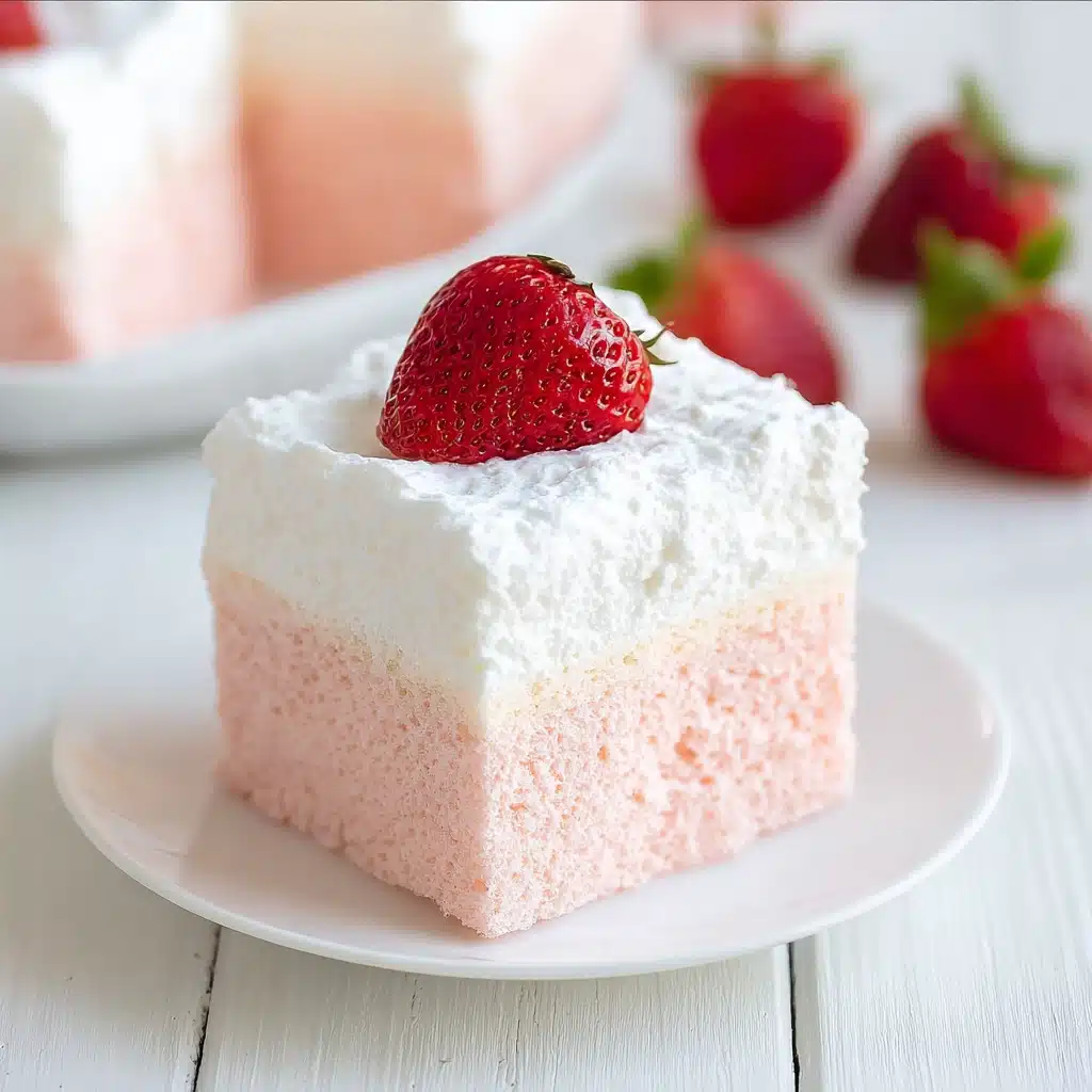 3 Ingredient No Bake Strawberry Cloud Cake Recipe