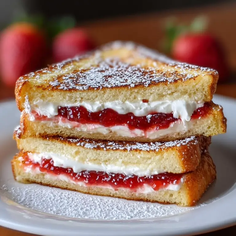 Fried Strawberry Cheesecake Sandwiches Recipe