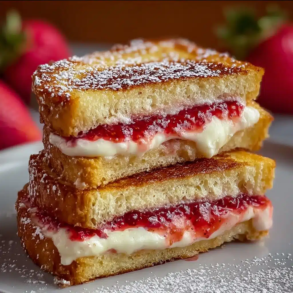 Fried Strawberry Cheesecake Sandwiches Recipe - Recipe Image