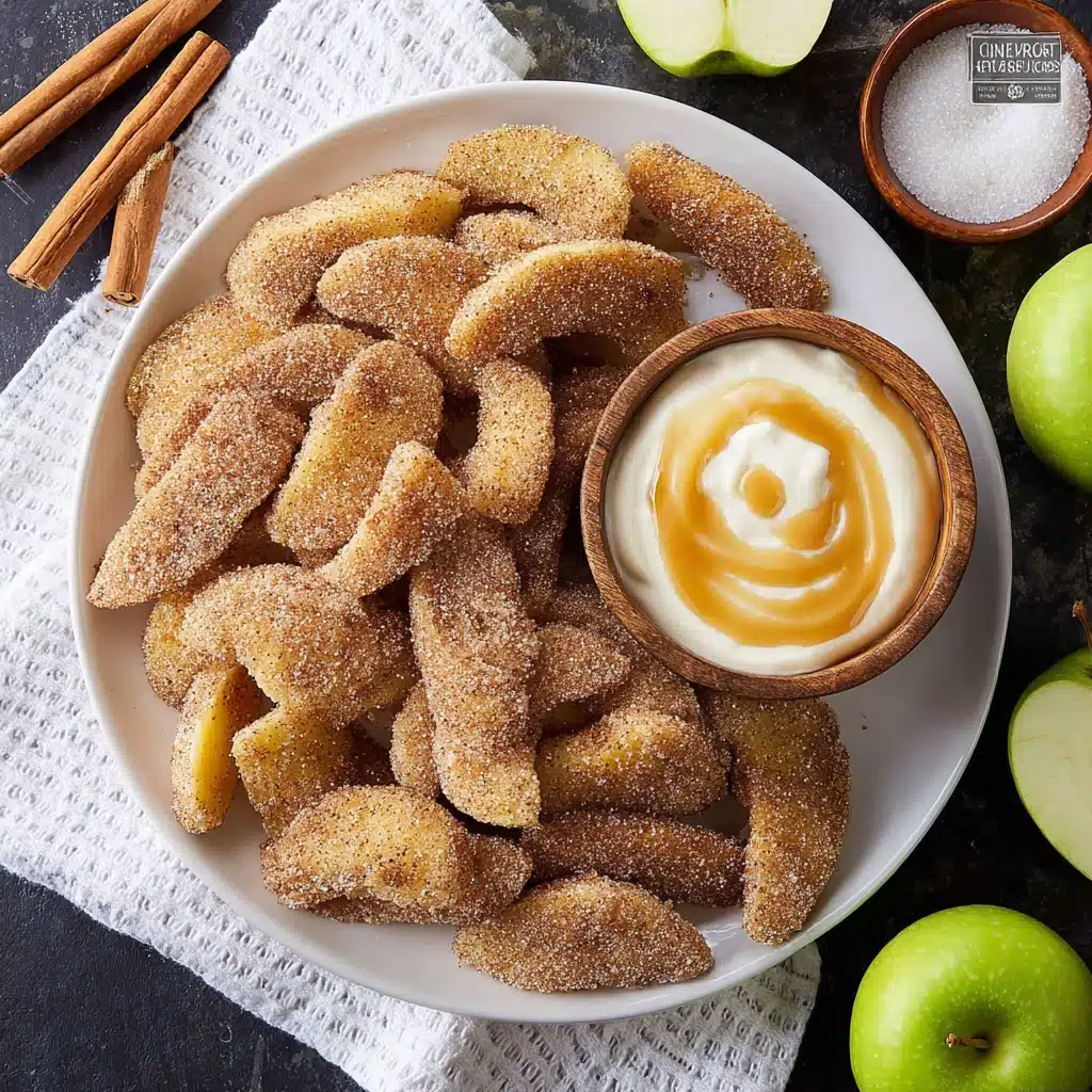 Apple Fries with Caramel Cream Dip Recipe - Recipe Image