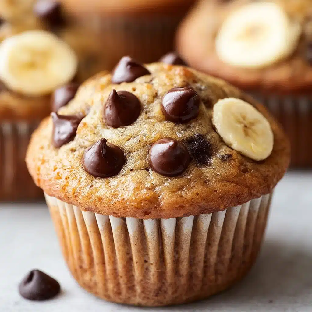 Healthier Banana Chocolate Chip Muffins Recipe - Recipe Image