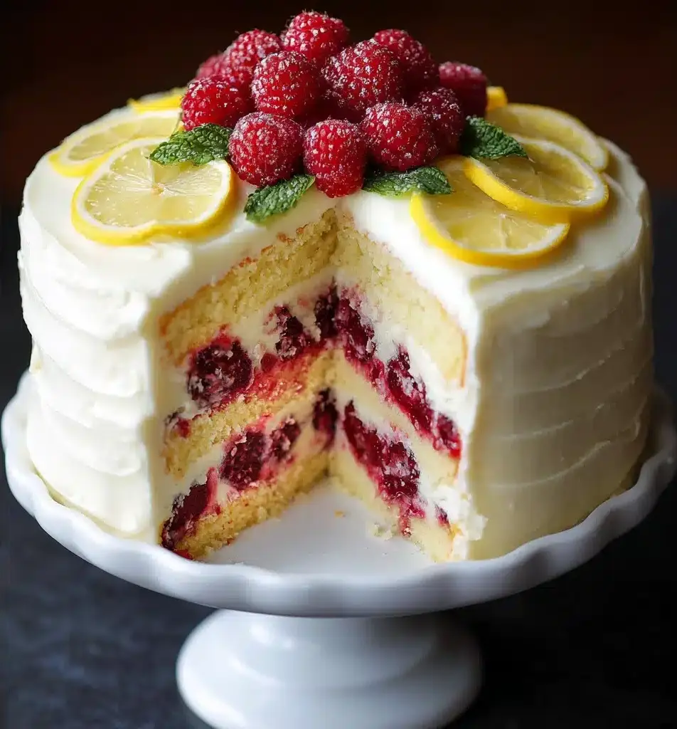 Lemon Raspberry Cake Recipe