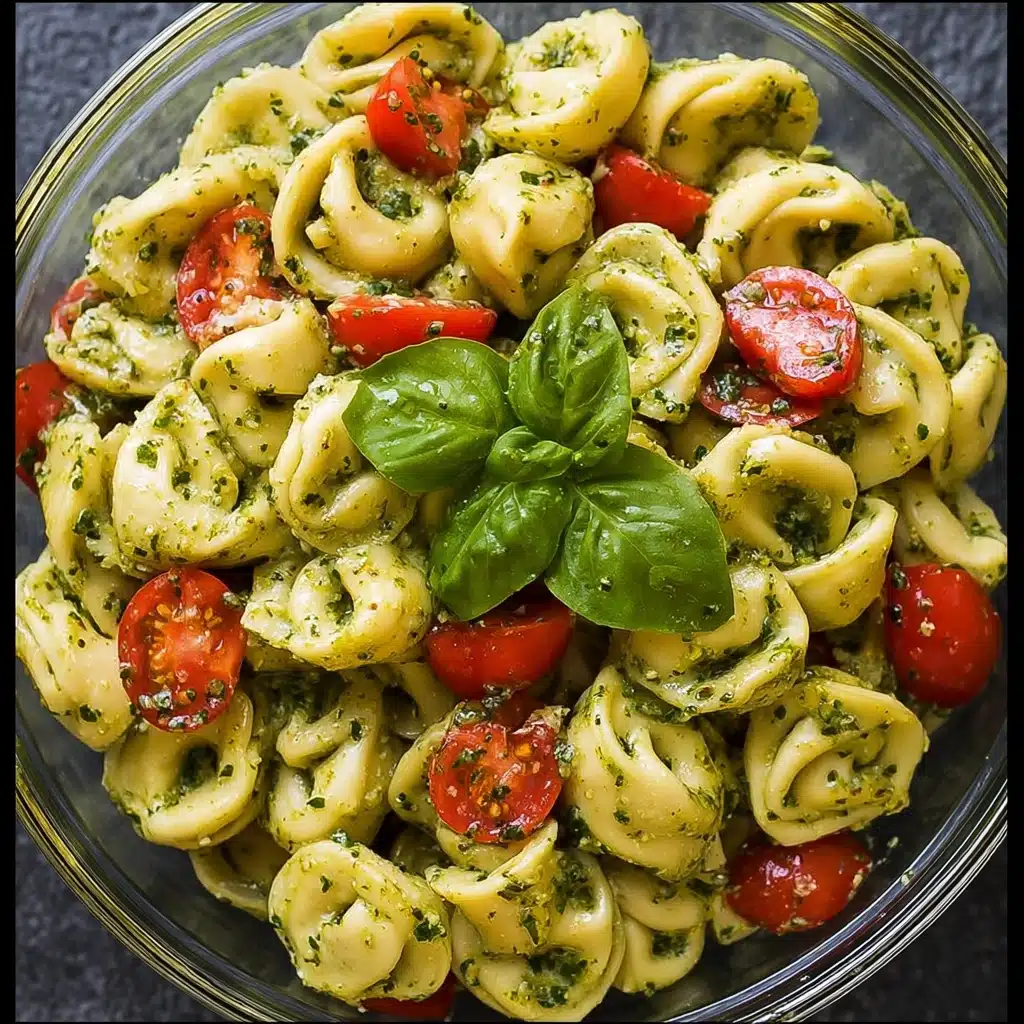 Easy Pesto Tortellini Pasta Salad Recipe