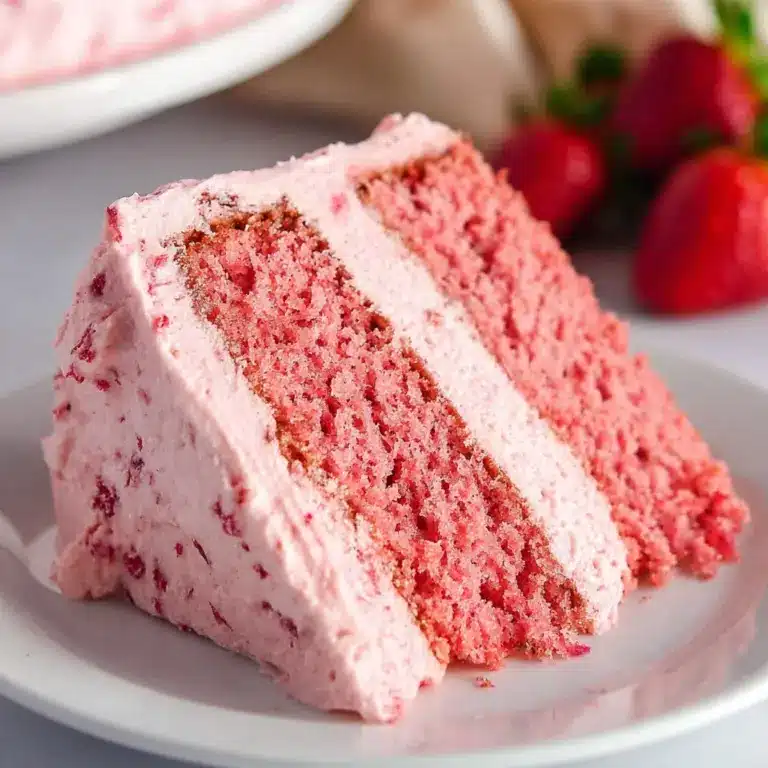 Fresh Strawberry Cake With Strawberry Buttercream Recipe