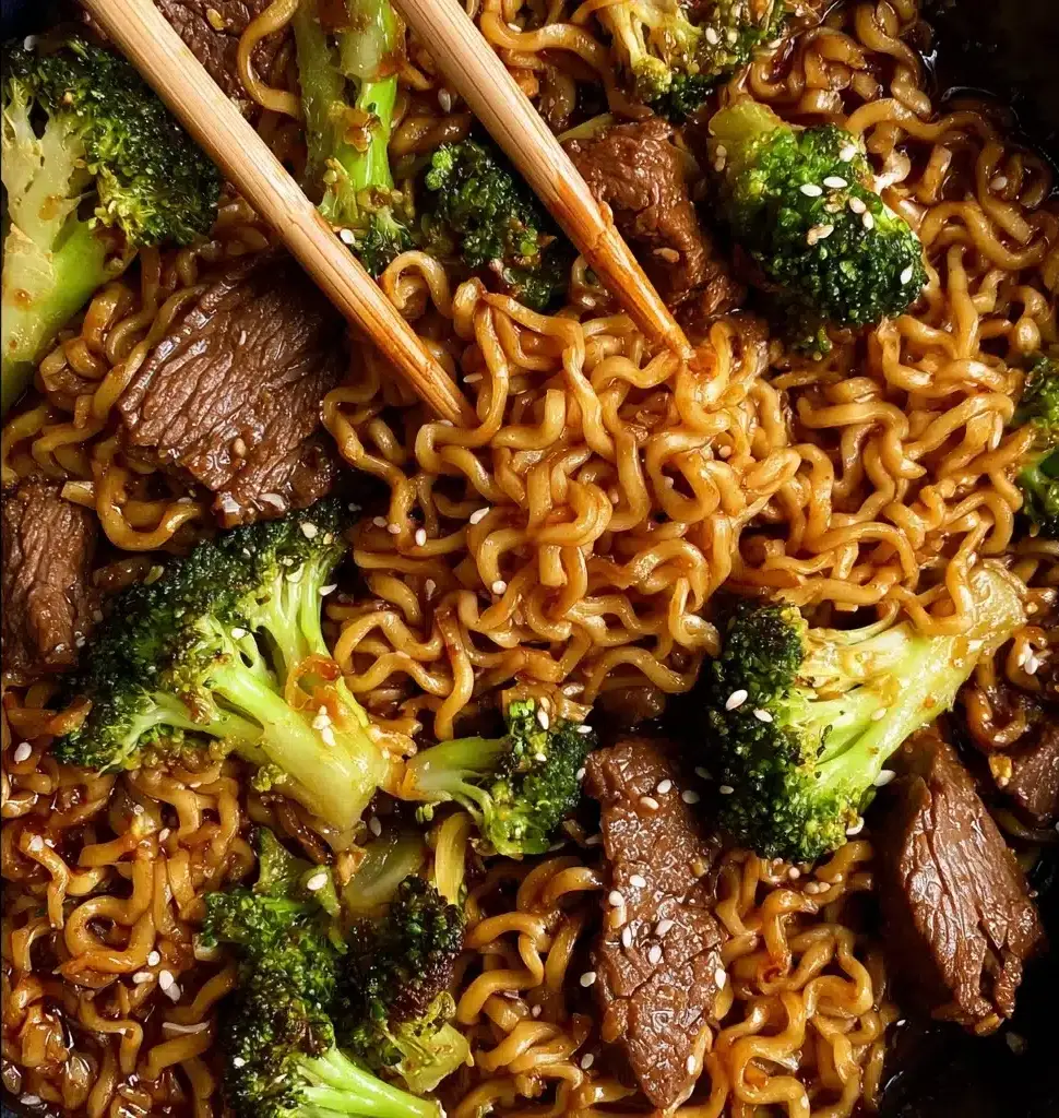 Beef and Broccoli Ramen Stir Fry Recipe