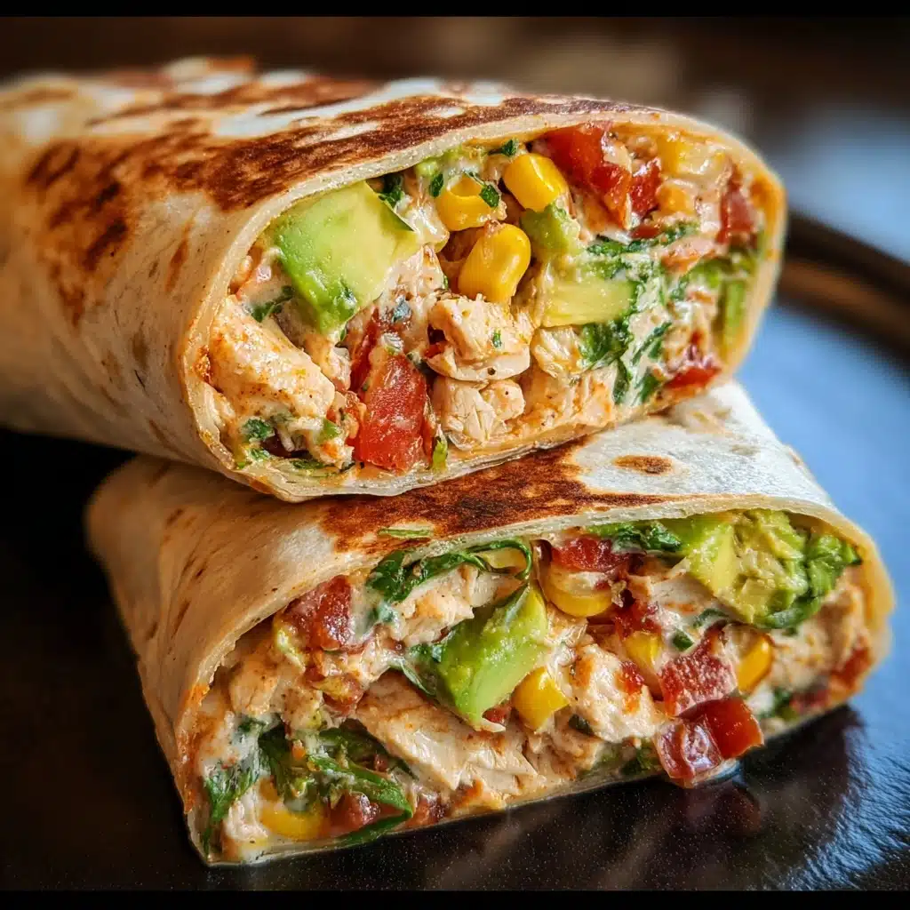 Crunchy Southwestern Chicken Wrap Recipe