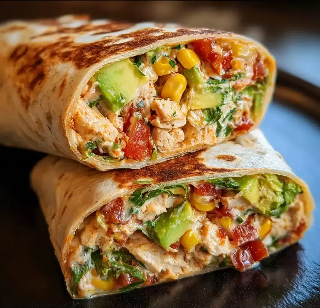 Crunchy Southwestern Chicken Wrap Recipe