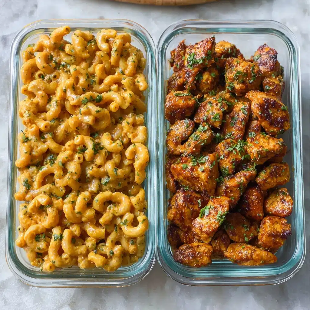 High Protein Honey Garlic Butter Chicken with Mac & Cheese Recipe