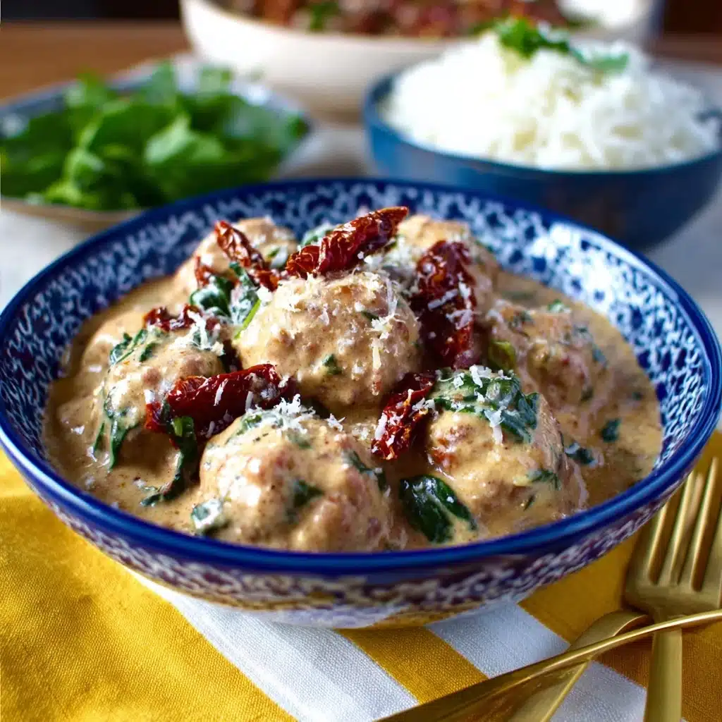 Creamy Spinach Turkey Meatballs Recipe - Recipe Image