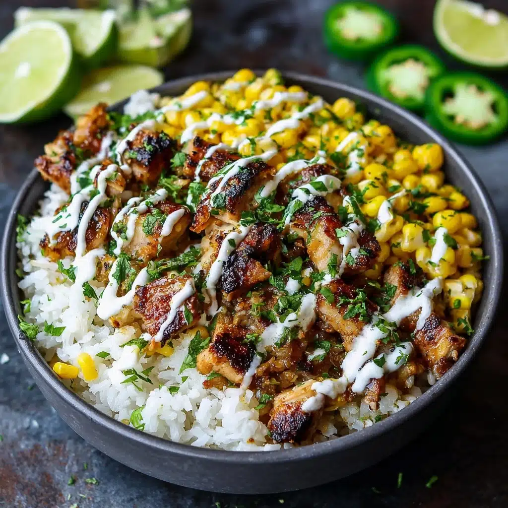 Street Corn Chicken Rice Bowl Recipe - Recipe Image