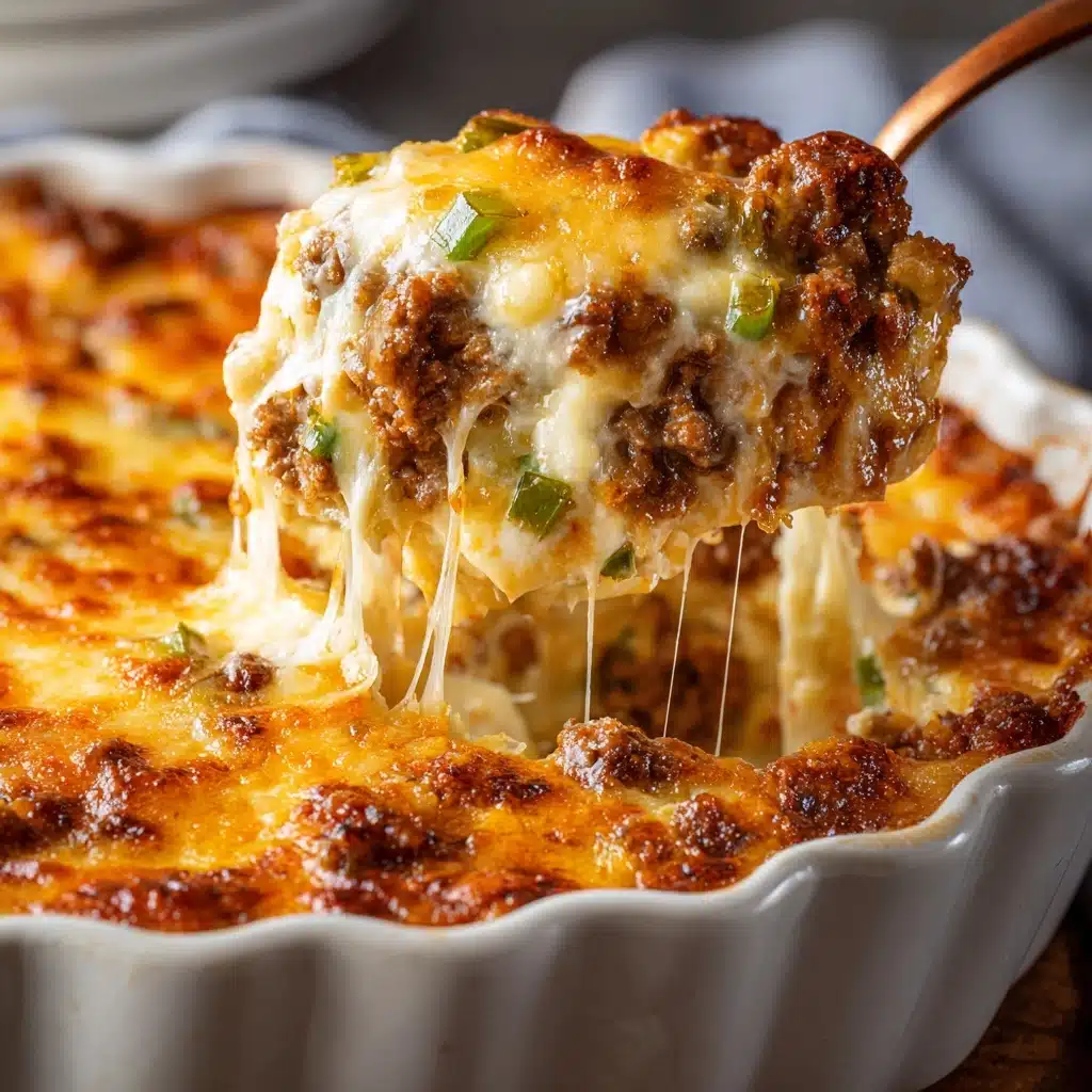 Once fully combined, transfer the mixture to the prepared baking dish, spreading it evenly Recipe - Recipe Image