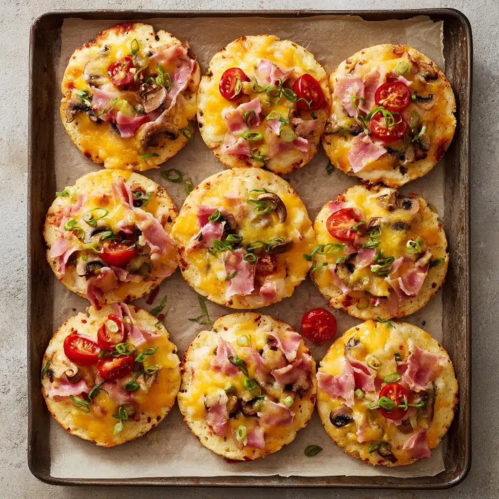 English Muffin Breakfast Pizzas Recipe - Recipe Image