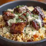 Cheesy Steak & Rice Recipe
