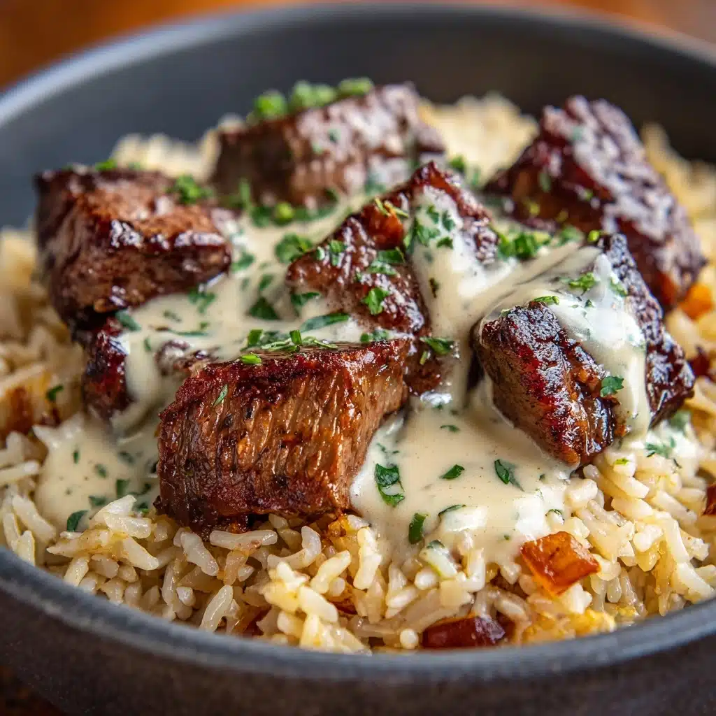 Cheesy Steak & Rice Recipe - Recipe Image