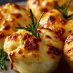 Golden Crust Garlic Rosemary Focaccia Muffins Recipe