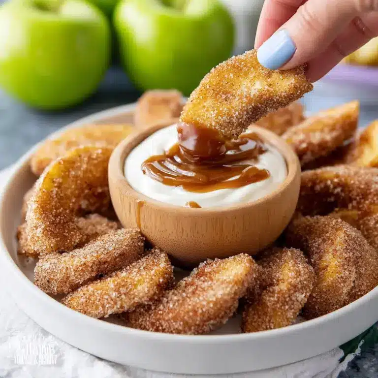 Apple Fries with Caramel Cream Dip Recipe
