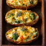 Broccoli and Cheddar Twice-Baked Potatoes Recipe