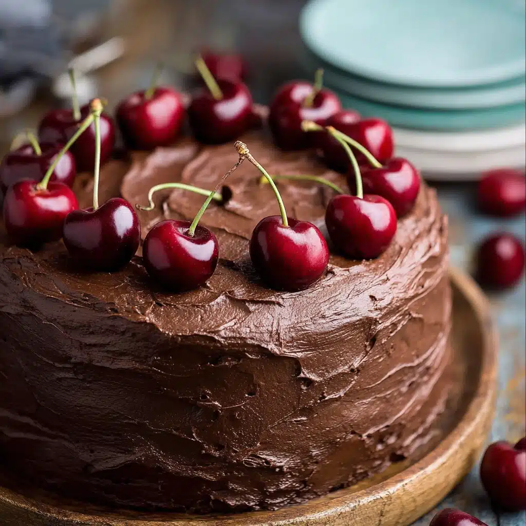 Chocolate Cherry Cake Recipe - Recipe Image