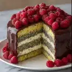 Poppy Seed Sour Cream Cake with Custard Cream Recipe