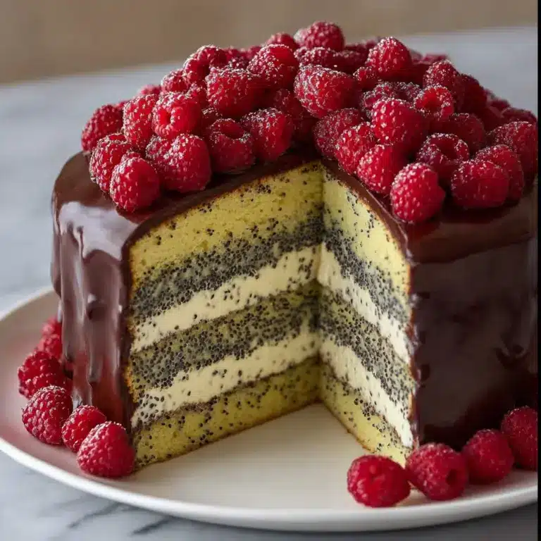 Poppy Seed Sour Cream Cake with Custard Cream Recipe