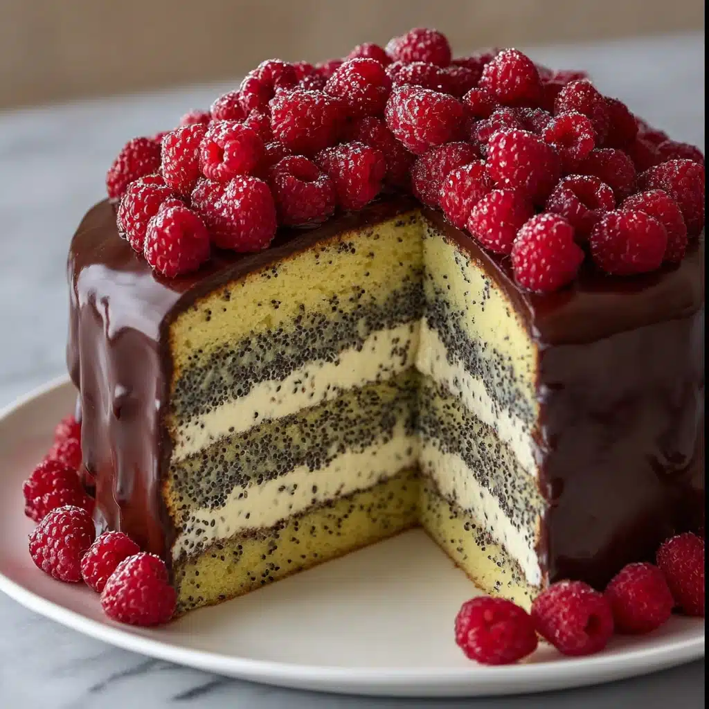Poppy Seed Sour Cream Cake with Custard Cream Recipe - Recipe Image