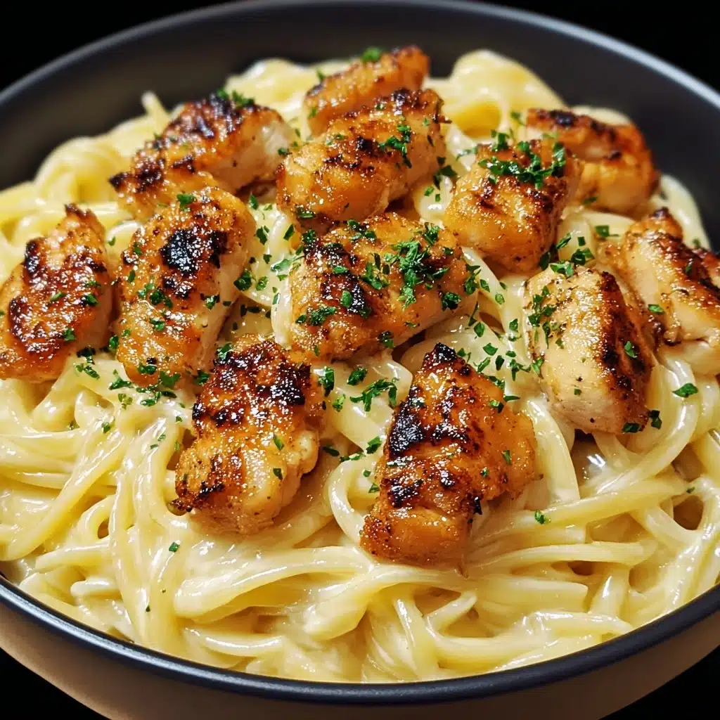Bites with Savory Creamy Parmesan Pasta Recipe - Recipe Image