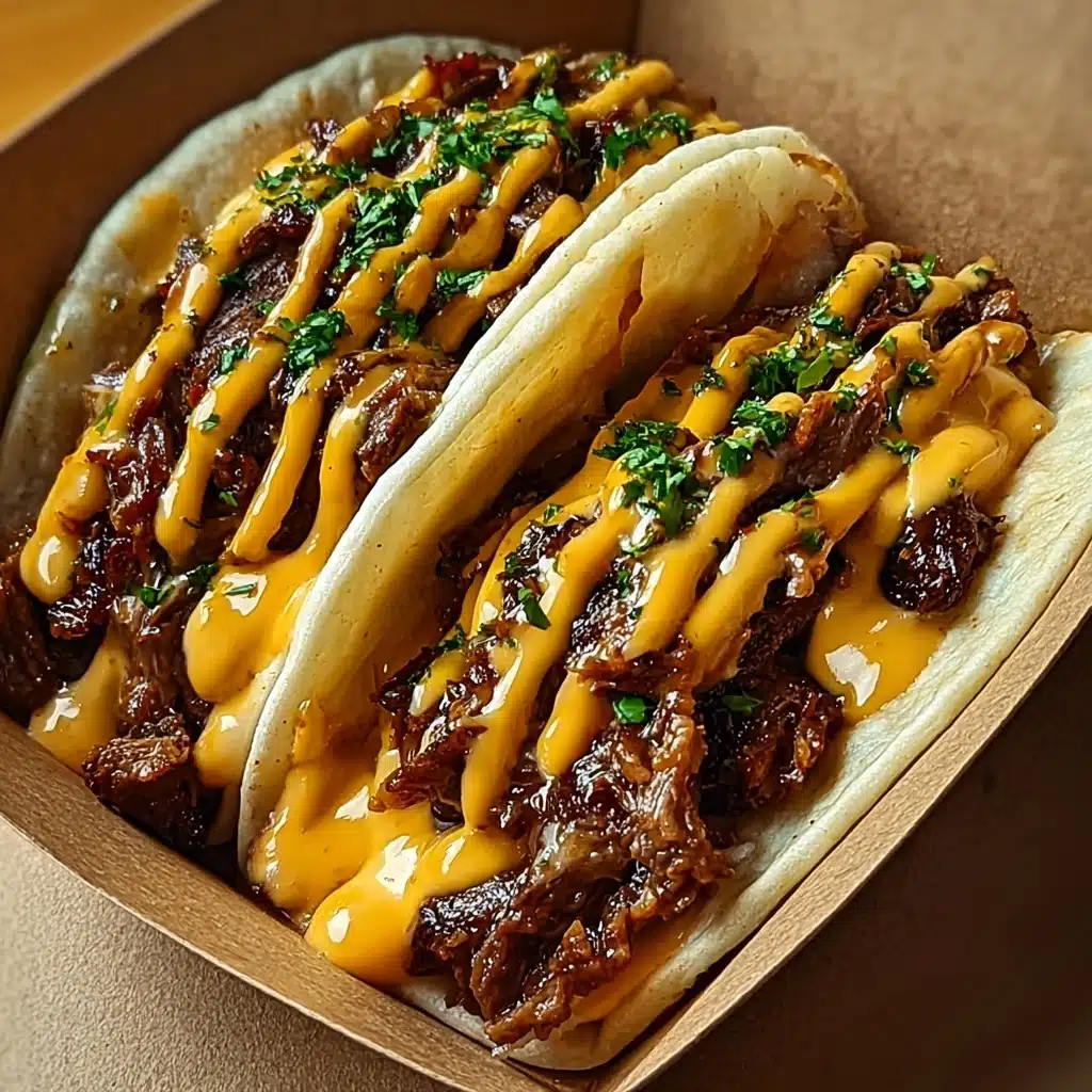 Garlic Butter Honey BBQ Tacos Recipe - Recipe Image