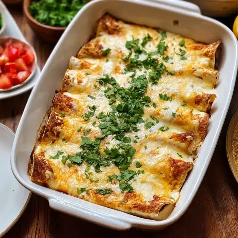 Creamy White Chicken Enchiladas Recipe