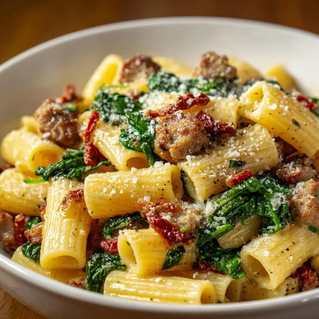 Creamy Tuscan Sausage Pasta Recipe - Recipe Image