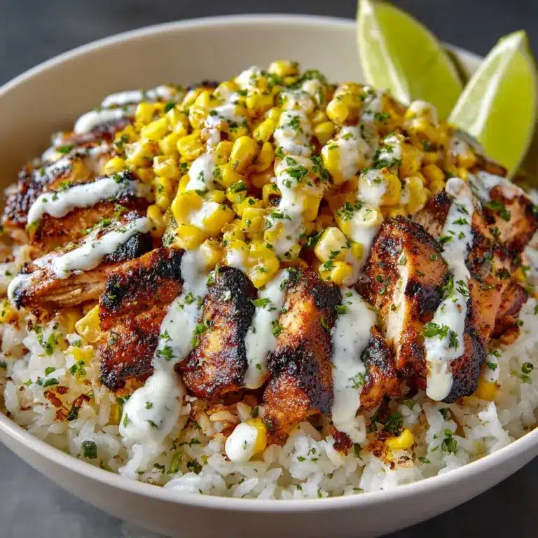 Street Corn Chicken Rice Bowl Recipe