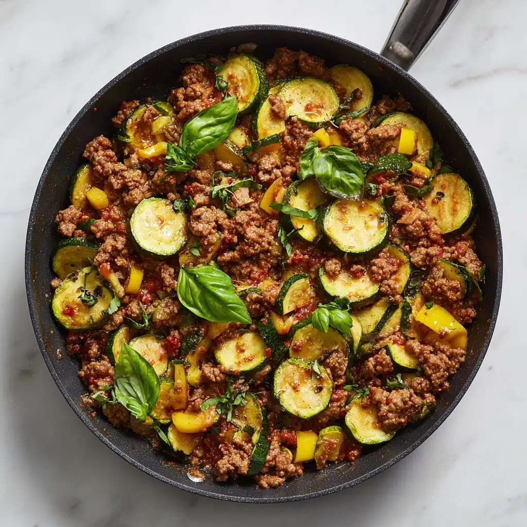 Ground Turkey and Zucchini Skillet Recipe - Recipe Image
