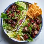 Teriyaki Chicken Wonton Taco Bowls (Air Fryer Recipe!) Recipe