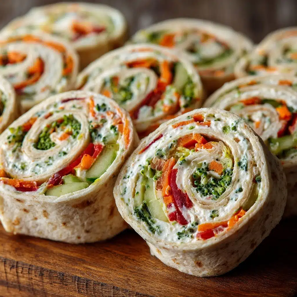 Fresh Vegetable Tortilla Roll Ups Recipe - Recipe Image