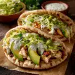 Sheet Pan Chicken Pitas with Herby Ranch Slaw Recipe