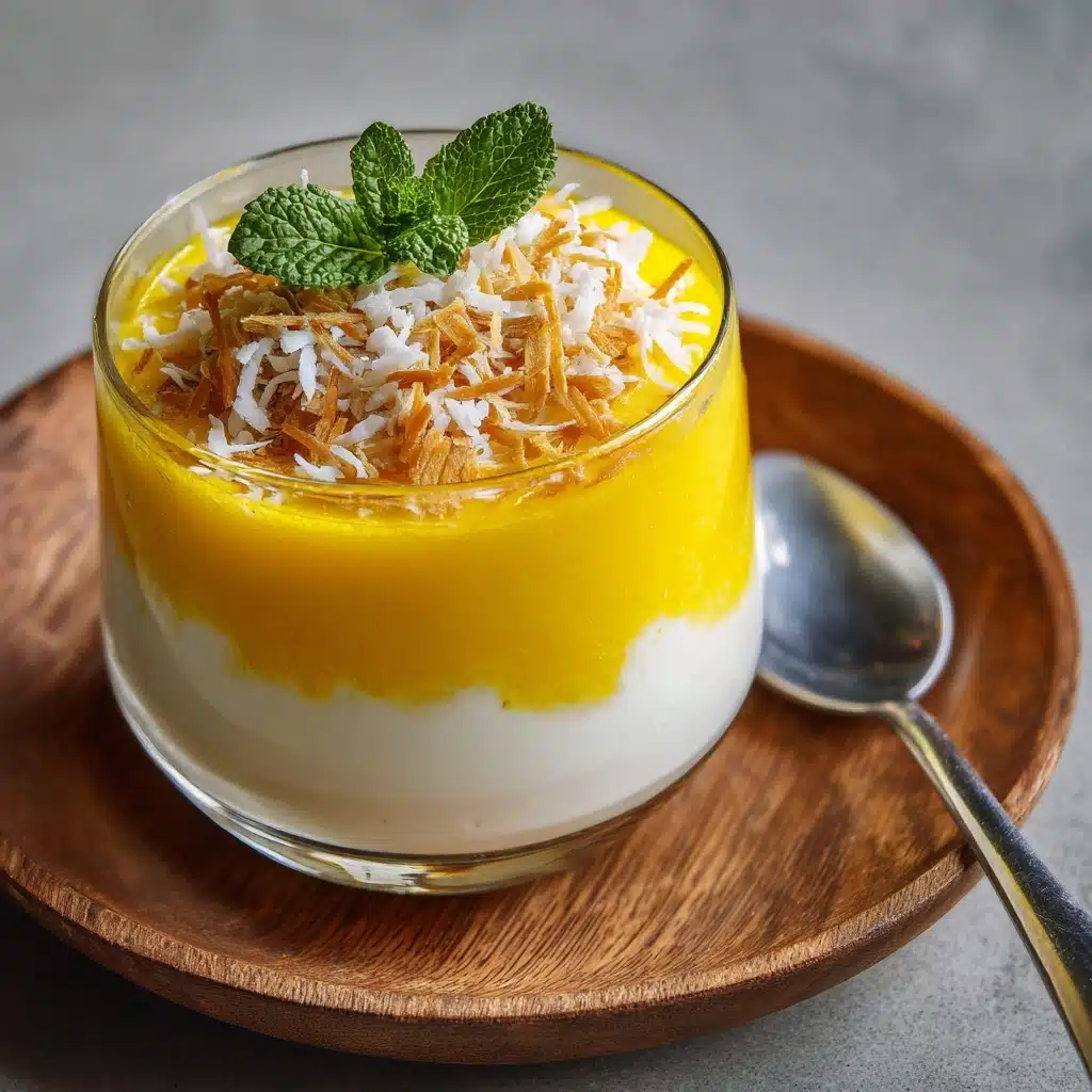 Tropical Mango Coconut Panna Cotta Dream recipe