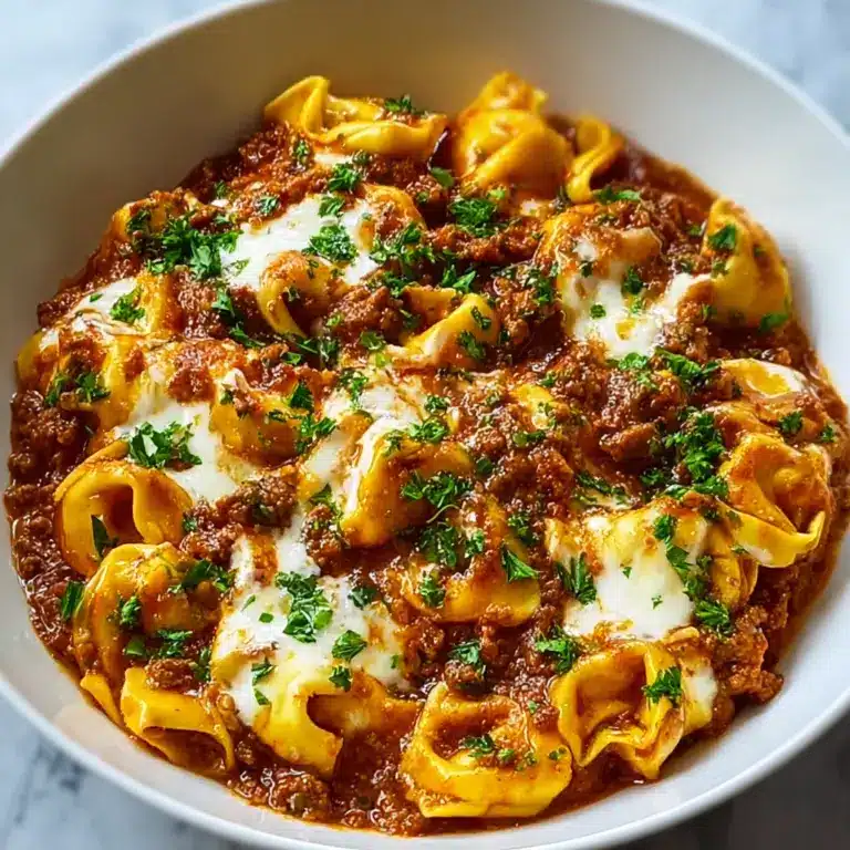 Cheesy Beef Enchilada Tortellini Recipe
