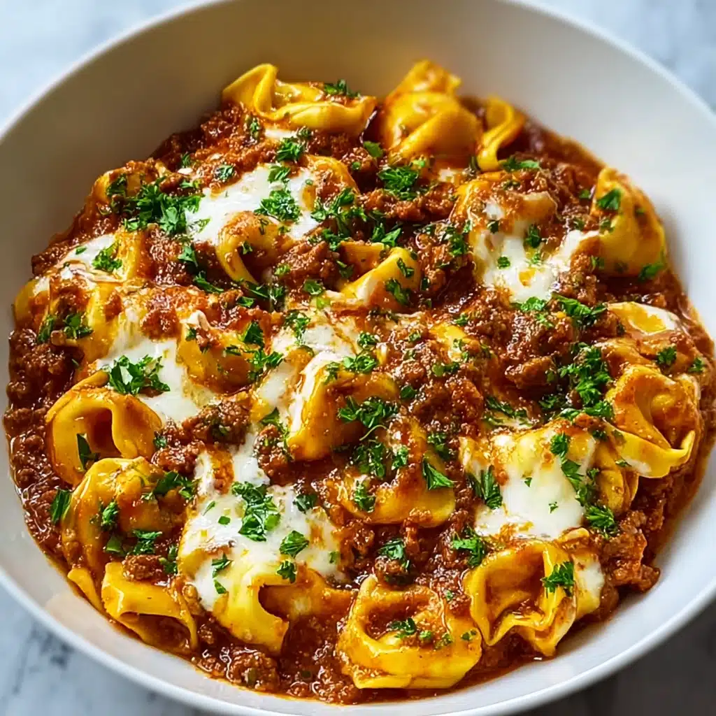 Cheesy Beef Enchilada Tortellini Recipe - Recipe Image