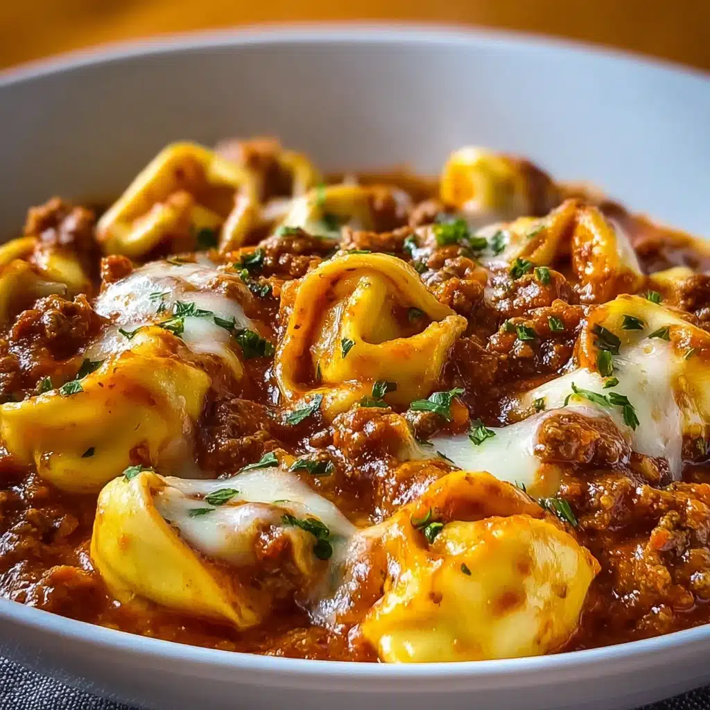 Cheesy Beef Enchilada Tortellini Recipe - Recipe Image