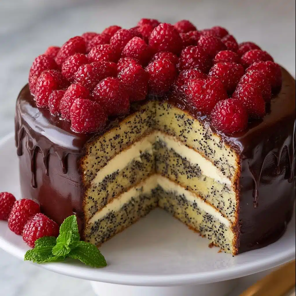 Poppy Seed Sour Cream Cake with Custard Cream Recipe - Recipe Image