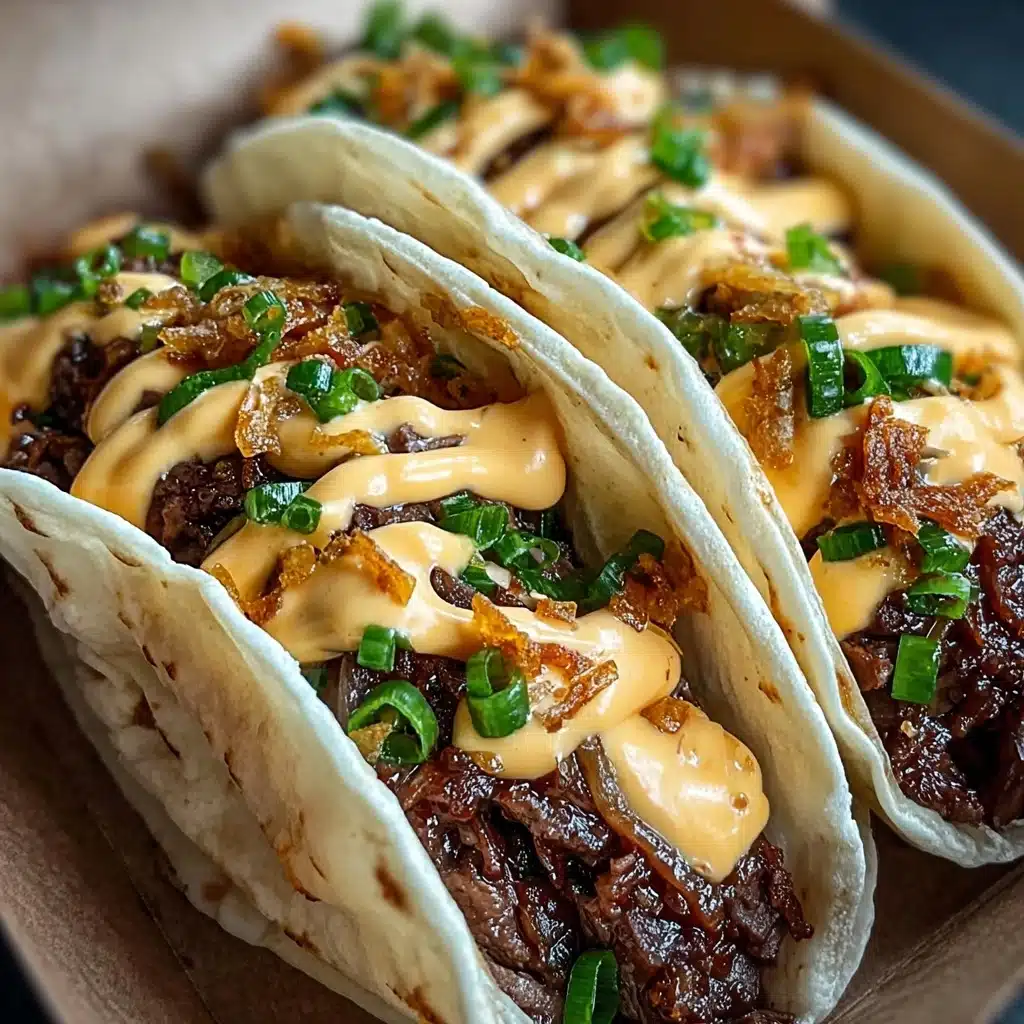 Garlic Butter Honey BBQ Tacos Recipe