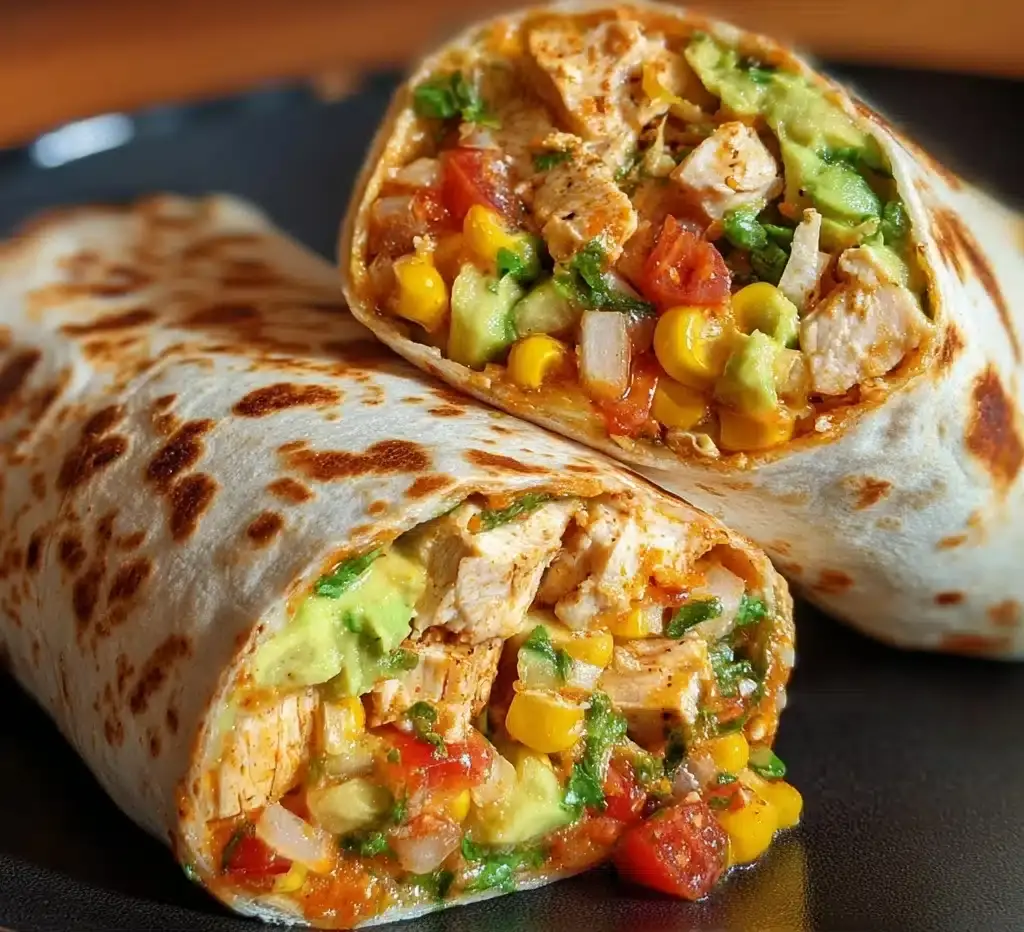 Crunchy Southwestern Chicken Wrap Recipe