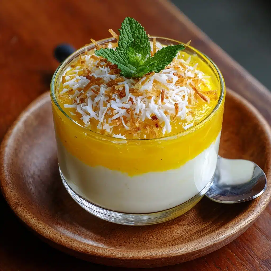 Tropical Mango Coconut Panna Cotta Dream recipe - Recipe Image