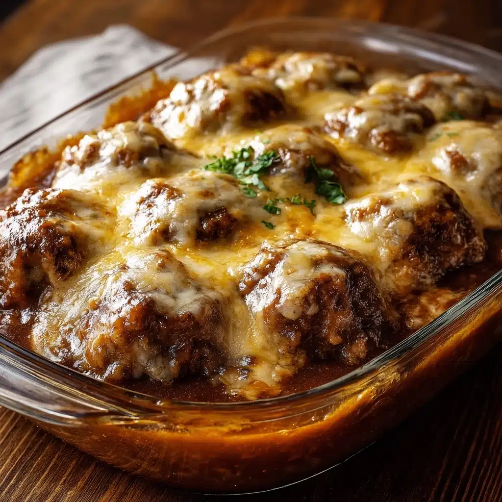 Amish Hamburger Steak Bake Recipe - Recipe Image