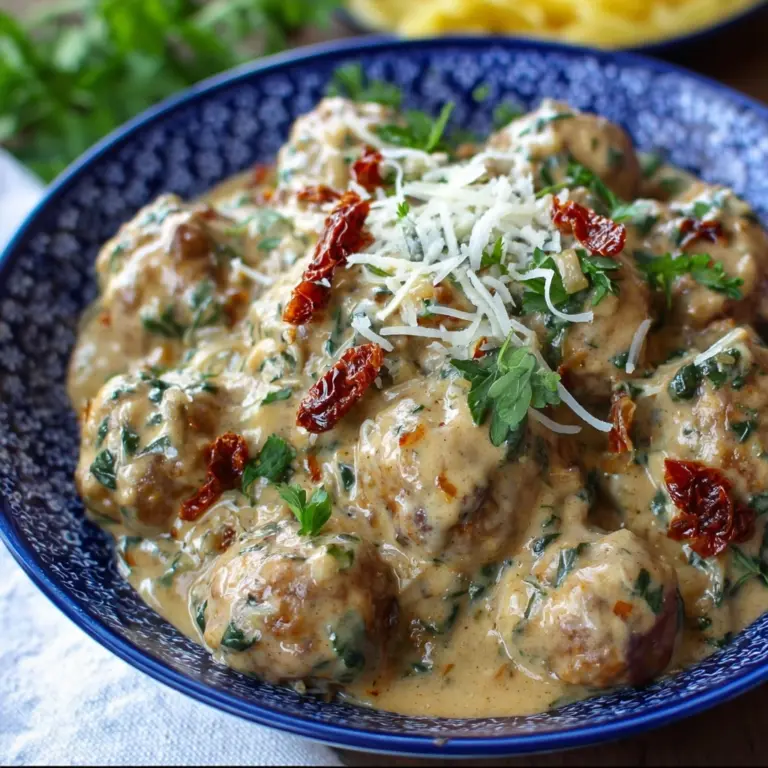 Creamy Spinach Turkey Meatballs Recipe