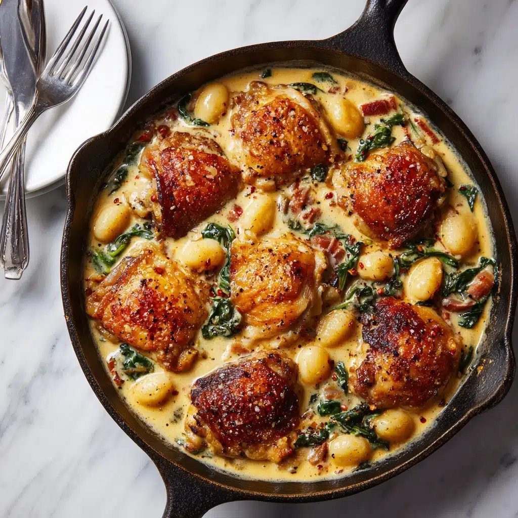 Creamy Chicken and Gnocchi Recipe - Recipe Image