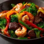 STEAK AND SHRIMP STIR FRY Recipe