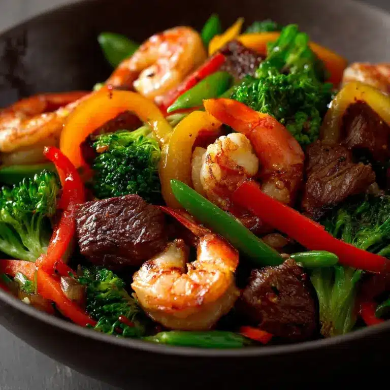 STEAK AND SHRIMP STIR FRY Recipe
