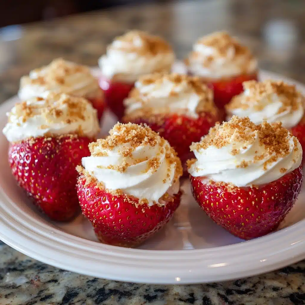 Cheesecake Deviled Strawberries Recipe - Recipe Image