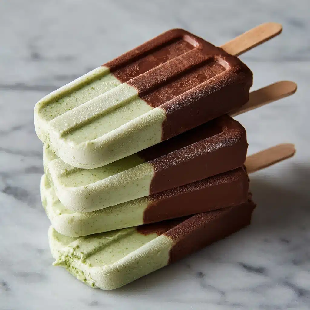 Mint Chocolate Chip Greek Yoghurt Popsicles Recipe